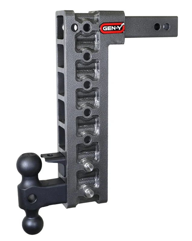 Gen-Y Mega Duty 2in Shank 15in Drop 10K Hitch w/GH-031 Dual-Ball/GH-032 Pintle Lock - Installation View