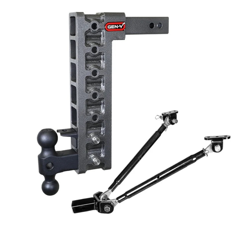 Gen-Y Mega Duty 2in Shank 15in Drop 10K Hitch w/GH-031 Dual-Ball/GH-032 Pintle Lock - Additional View 5