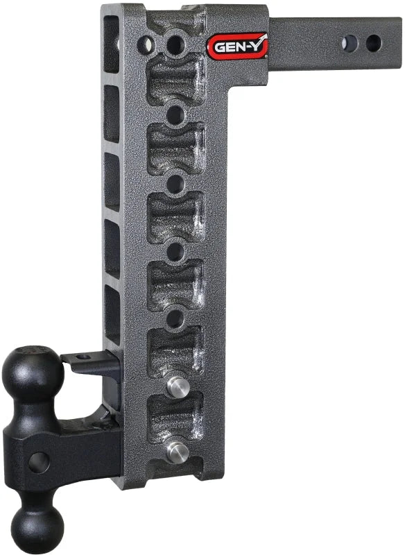 Gen-Y Mega Duty 2in Shank 15in Drop 16K Hitch w/Dual-Ball/Pintle Lock/Stabilizer Kit - Installation View