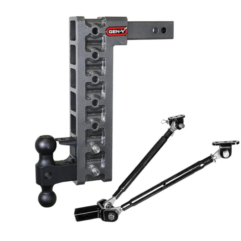 Gen-Y Mega Duty 2in Shank 15in Drop 16K Hitch w/Dual-Ball/Pintle Lock/Stabilizer Kit - Additional View 5