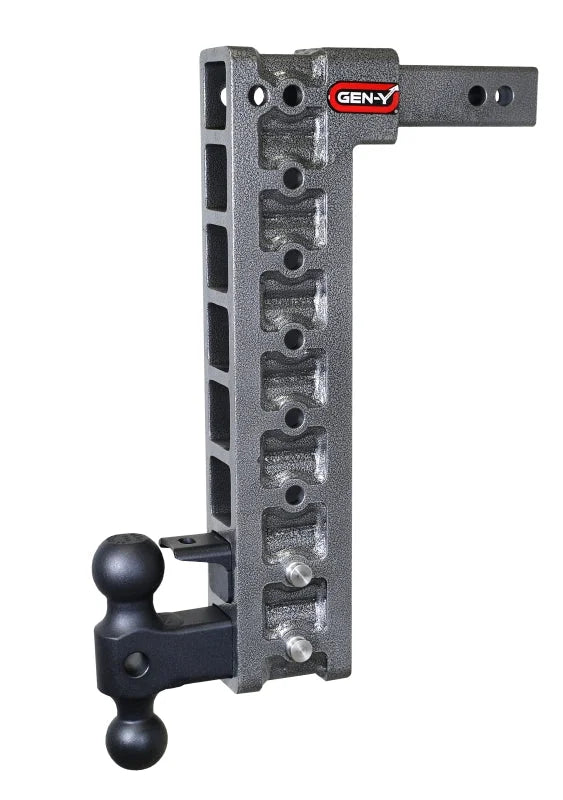 Gen-Y Mega Duty 2in Shank 17.5in Drop 10K Hitch w/Dual-Ball/Pintle Lock/Stabilizer Kit - Additional View 5