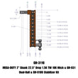 Load image into Gallery viewer, Gen-Y Mega Duty 2in Shank 22.5in Drop 10K Hitch w/GH-031 Dual-Ball/GH-0100 Stabilizer Kit - Main Product View