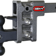 Load image into Gallery viewer, Gen-Y Mega Duty 2in Shank 5in Drop 1.5K TW 10K Hitch w/GH-031 Dual-Ball/GH-032 Pintle Lock - Main Product View