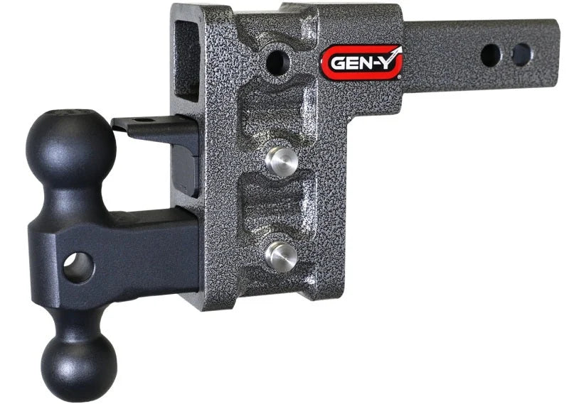 Gen-Y Mega Duty 2in Shank 5in Drop 1.5K TW 10K Hitch w/GH-031 Dual-Ball/GH-032 Pintle Lock - Installation View