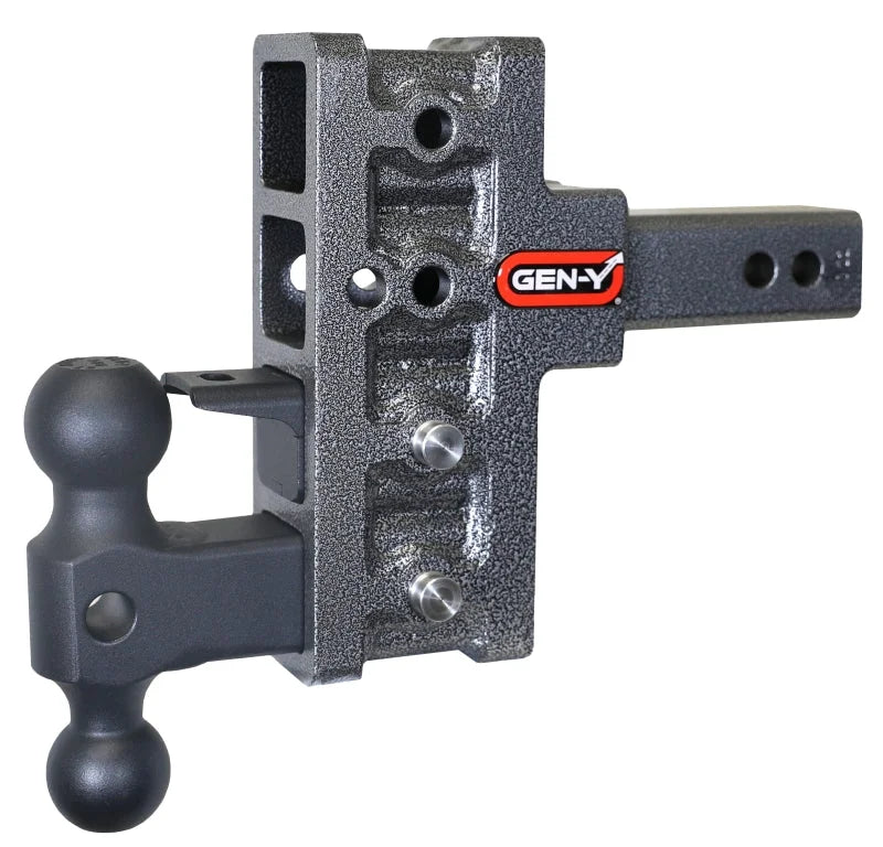 Gen-Y Mega Duty 2in Shank 5in Offset Drop 1.5K TW 10K Hitch w/GH-031 Dual-Ball/GH-032 Pintle Lock - Installation View