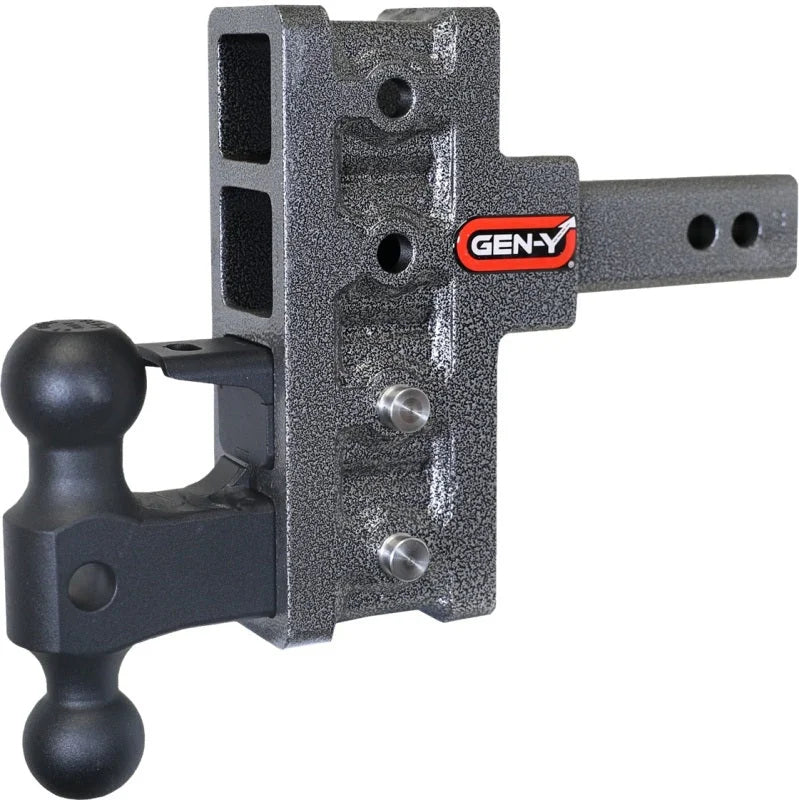 Gen-Y Mega Duty 2in Shank 5in Offset Drop 2K TW 16K Hitch w/GH-051 Dual-Ball/GH-032 Pintle Lock - Installation View
