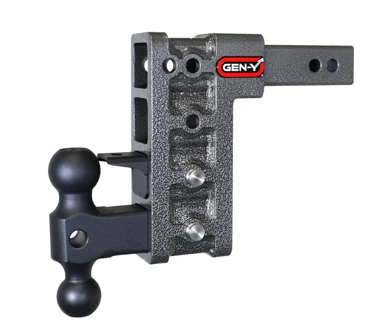 Gen-Y Mega Duty 2in Shank 7.5in Drop 1.5K TW 10K Hitch w/GH-031 Dual-Ball/GH-032 Pintle Lock - Installation View