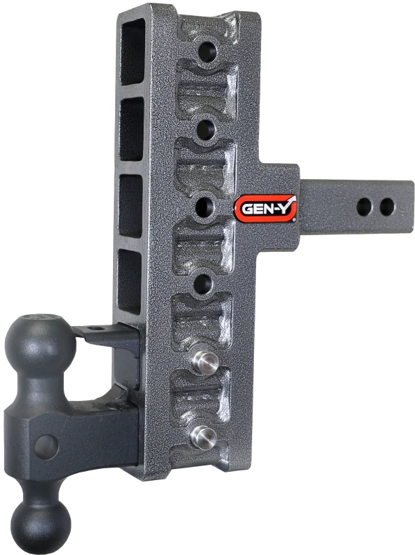Gen-Y Mega Duty 2in Shank 7.5in Offset Drop 16K Hitch w/GH-051 Dual-Ball/GH-032 Pintle Lock - Main Product View