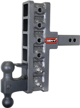 Load image into Gallery viewer, Gen-Y Mega Duty 2in Shank 7.5in Offset Drop 16K Hitch w/GH-051 Dual-Ball/GH-032 Pintle Lock - Main Product View