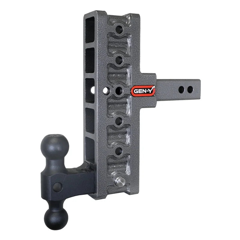 Gen-Y Mega Duty 2in Shank 7.5in Offset Drop 2K TW 16K Hitch w/GH-051 Dual-Ball - Additional View 5