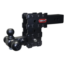 Load image into Gallery viewer, Gen-Y Phantom-X 2.5in Solid Shank 5in Drop 1.6K TW 16K Hitch w/GH-052 Tri-Ball Mount - Main Product View