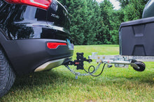 Load image into Gallery viewer, Gen-Y Phantom-X 2.5in Solid Shank 5in Drop 1.6K TW 16K Hitch w/GH-052 Tri-Ball Mount - Side View