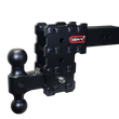 Load image into Gallery viewer, Gen-Y Phantom-X 2.5in Solid Shank 5in Drop 1.6K TW 16K Hitch w/GH-051 Dual-Ball - Back View