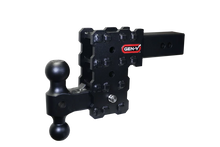 Load image into Gallery viewer, Gen-Y Phantom-X 2.5in Solid Shank 5in Drop 1.6K TW 16K Hitch w/GH-051 Dual-Ball - Back View