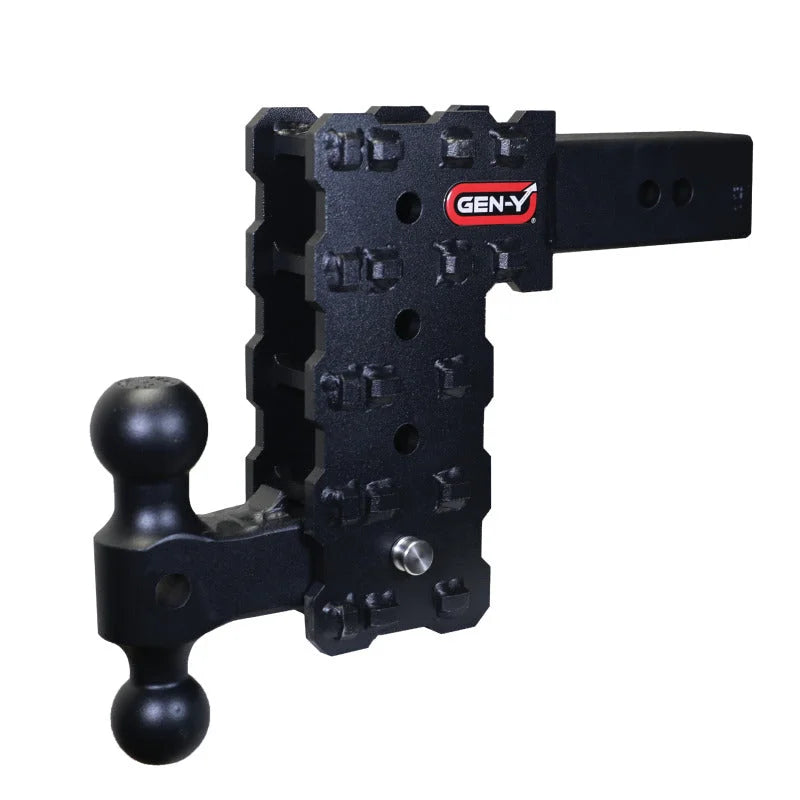 Gen-Y Phantom-X 2.5in Solid Shank 7.5in Drop 1.6K TW 16K Hitch w/GH-051 Dual-Ball - Main Product View
