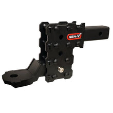 Load image into Gallery viewer, Gen-Y Phantom-X 2in Solid Shank 4.5in Drop 1K TW 10K Hitch w/GH-103705 Platinum Ball Mount - Back View