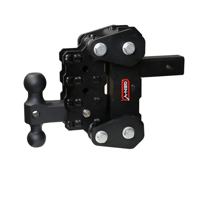 Gen-Y Phantom-XT 2in Solid Shank 4.25in Drop 1K TW 10K Hitch w/GH-031 Dual-Ball Mount - Back View