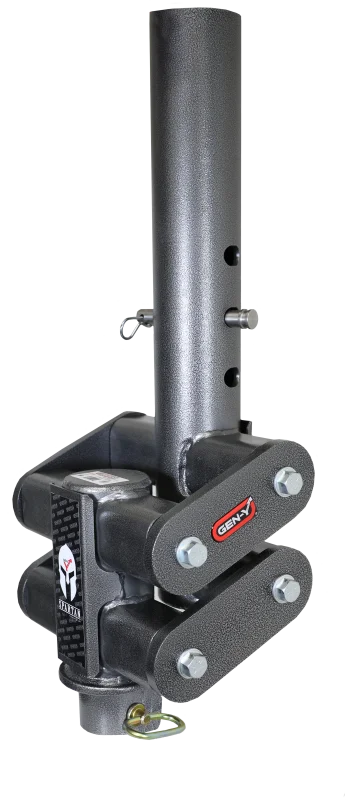 Gen-Y Spartan Torsion-Flex 5in Offset 4in RD Tube Gooseneck 2-5/16in Coupler Standard Height - Main Product View