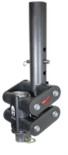 Load image into Gallery viewer, Gen-Y Spartan Torsion-Flex 5in Offset 4in RD Tube Gooseneck 2-5/16in Coupler Standard Height - Main Product View