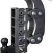 Load image into Gallery viewer, Gen-Y The Boss Torsion-Flex 2.5in Receiver 18in Drop Hitch w/GH-061 Dual-Ball/Stabilizer Kit - Side View