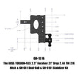 Load image into Gallery viewer, Gen-Y The Boss Torsion-Flex 2.5in Receiver 21in Drop Hitch w/GH-061 Dual-Ball/Stabilizer Kit - Side View