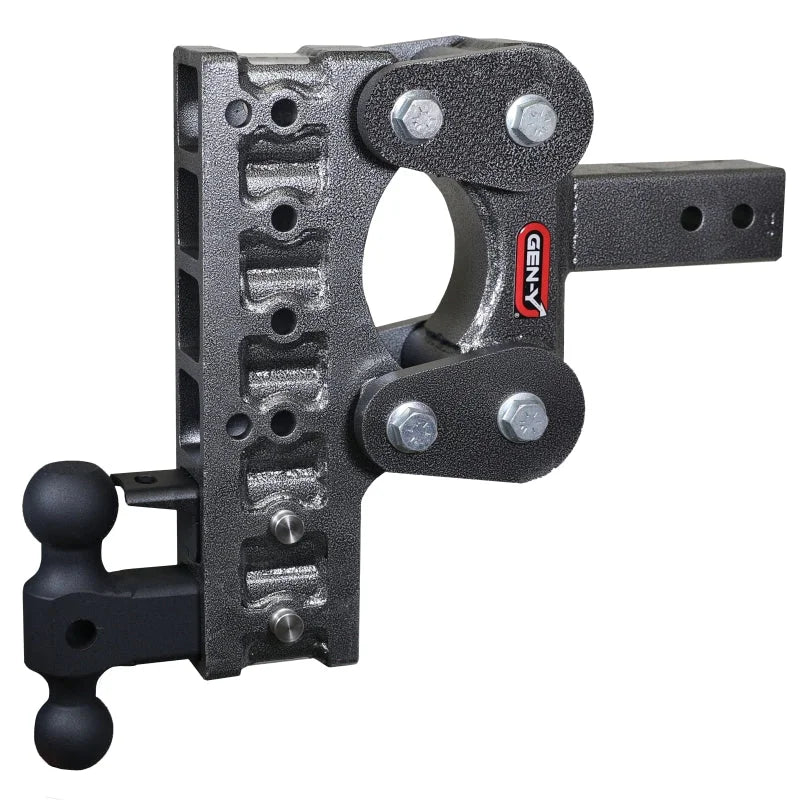 Gen-Y The Boss Torsion-Flex 2.5in Shank 10in Drop 10K Hitch w/GH-031 Dual-Ball/GH-032 Pintle Lock - Installation View