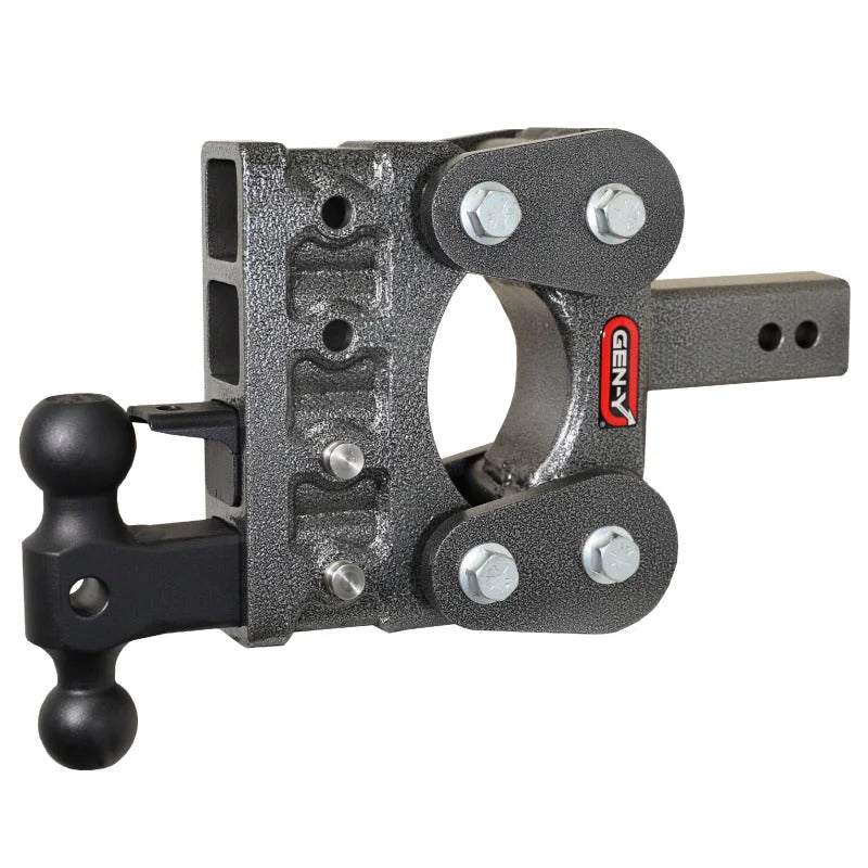 Gen-Y The Boss Torsion-Flex 2.5in Shank 5in Drop 10K Hitch w/GH-031 Dual-Ball/GH-032 Pintle Lock - Main Product View