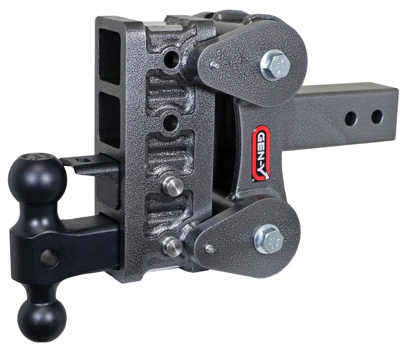 Gen-Y The Boss Torsion-Flex 2.5in Shank 5in Drop 10K Hitch w/GH-031 Dual-Ball/GH-032 Pintle Lock - Installation View