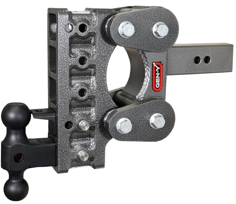 Gen-Y The Boss Torsion-Flex 2.5in Shank 7.5in Drop 10K Hitch w/GH-031 Dual-Ball/GH-032 Pintle Lock - Installation View