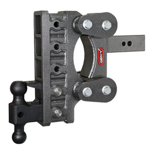 Gen-Y The Boss Torsion-Flex 2.5in Shank 9in Drop 32K Hitch w/GH-0161 Dual-Ball/GH-0162 Pintle Lock - Side View