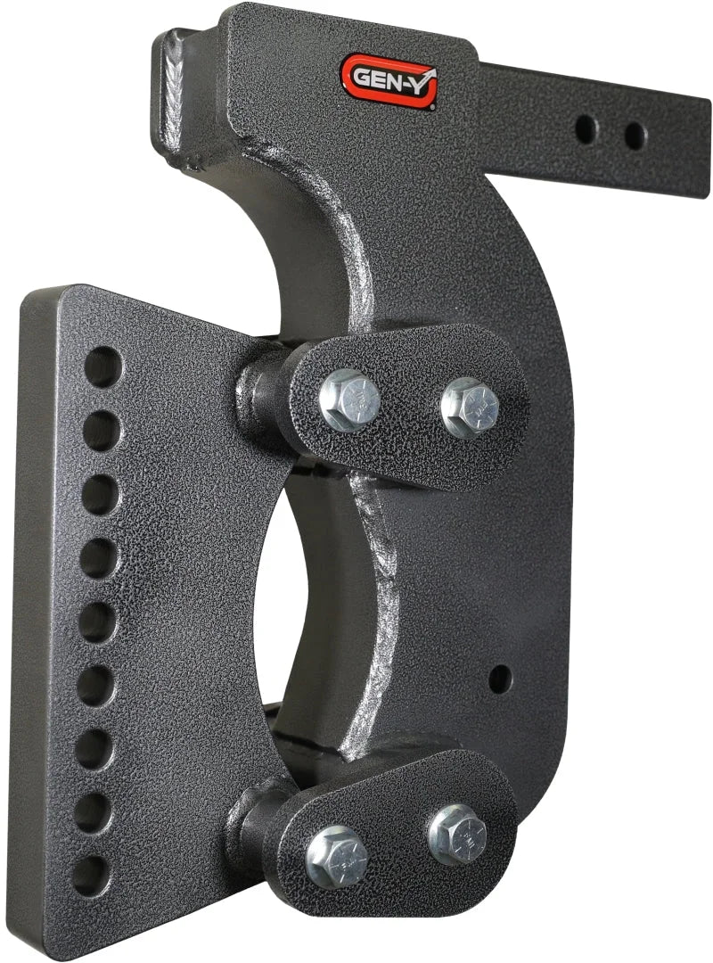 Gen-Y The Boss Torsion-Flex 2.5in Weight Distribution Shank 15in Drop 21K Hitch w/Stabilizer Kit - Side View