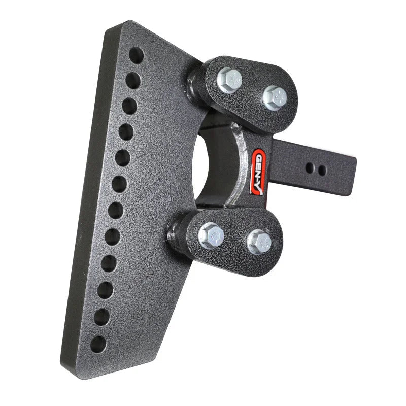 Gen-Y The Boss Torsion-Flex 2.5in Weight Distribution Shank 9.5in Drop 1.1K TW 10K Hitch - Side View