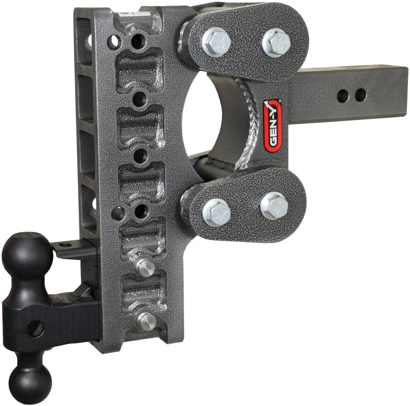 Gen-Y The Boss Torsion-Flex 2in Shank 10in Drop 16K Hitch w/GH-051 Dual-Ball/GH-032 Pintle Lock - Installation View