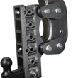 Load image into Gallery viewer, Gen-Y The Boss Torsion-Flex 2in Shank 17.5in Drop 16K Hitch w/GH-051 Dual-Ball/Stabilizer Kit - Side View