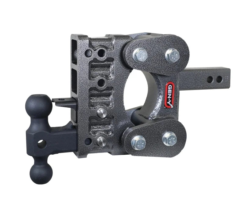 Gen-Y The Boss Torsion-Flex 2in Shank 5in Drop 16K Hitch w/GH-051 Dual-Ball/GH-032 Pintle Lock - Installation View