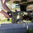 Load image into Gallery viewer, Gen-Y The Boss Torsion-Flex 2in Shank 7.5in Drop 10K Hitch w/GH-031 Dual-Ball/GH-032 Pintle Lock - Back View