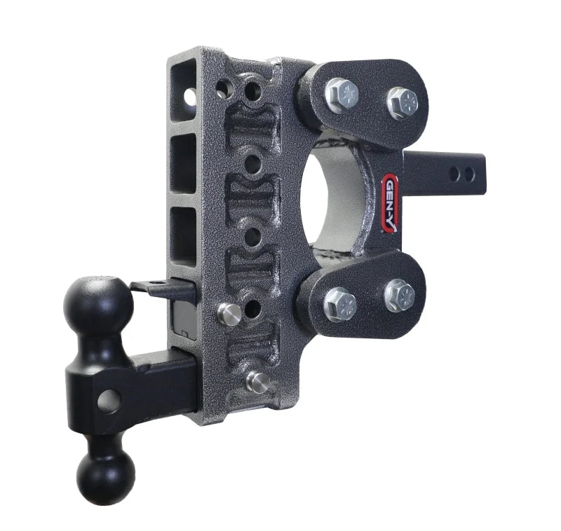 Gen-Y The Boss Torsion-Flex 2in Shank 7.5in Drop 10K Hitch w/GH-031 Dual-Ball/GH-032 Pintle Lock - Installation View