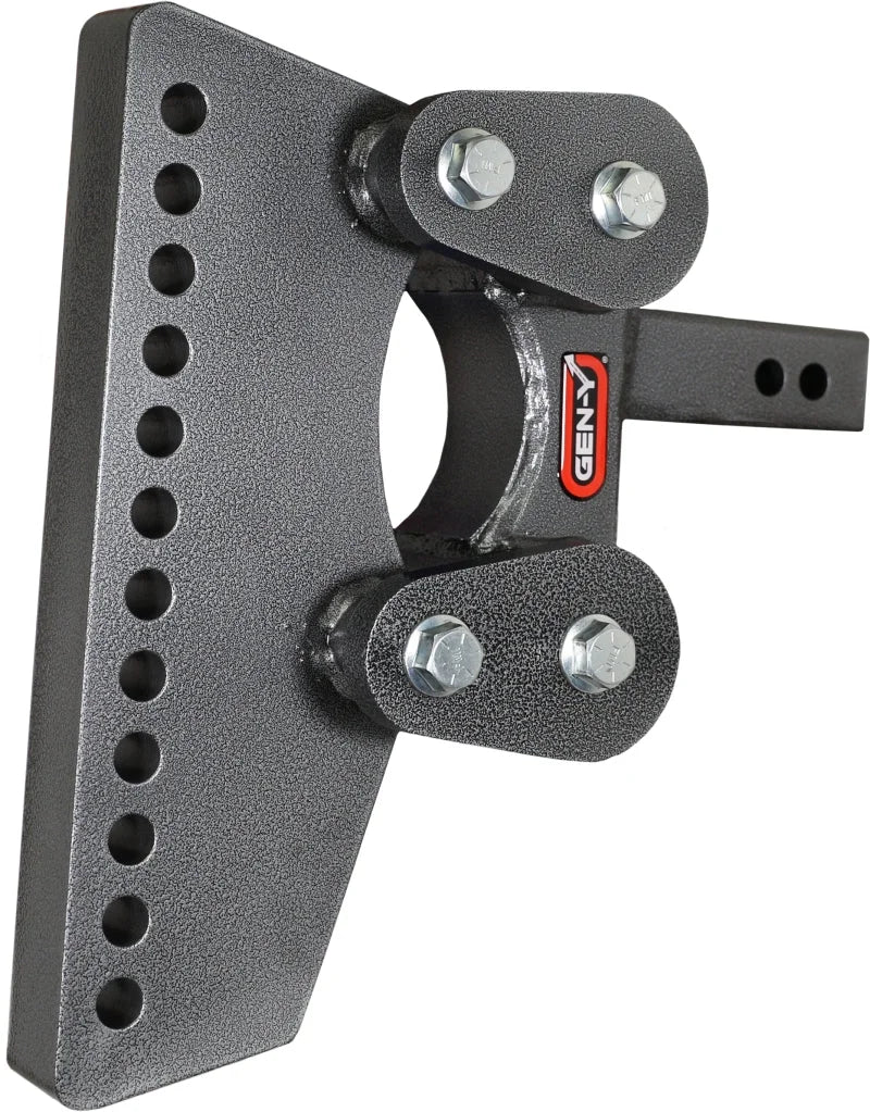 Gen-Y The Boss Torsion-Flex 2in Weight Distribution Shank 9.5in Drop 1.1K TW 10K Hitch - Side View
