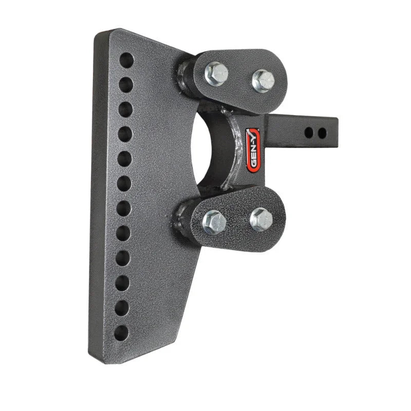 Gen-Y The Boss Torsion-Flex 2in Weight Distribution Shank 9.5in Drop 1.7K TW 16K Hitch - Side View