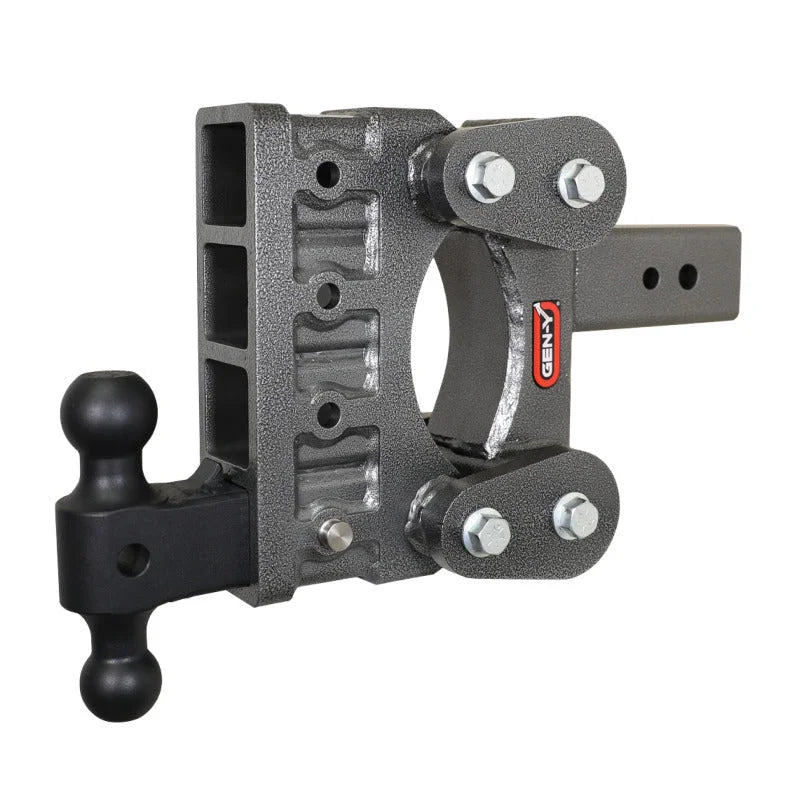Gen-Y The Boss Torsion-Flex 3in Shank 6in Drop 2.4K TW 21K Hitch w/GH-061 Dual-Ball - Side View