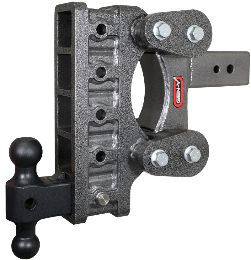 Gen-Y The Boss Torsion-Flex 3in Shank 9in Drop 3.5K TW 32K Hitch w/GH-0161 Dual-Ball - Side View