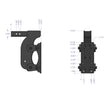 Load image into Gallery viewer, Gen-Y The Boss Torsion-Flex Pintle Plate 2.5in Shank 15in Drop 21K Hitch w/GH-0100 Stabilizer Kit - Installation View