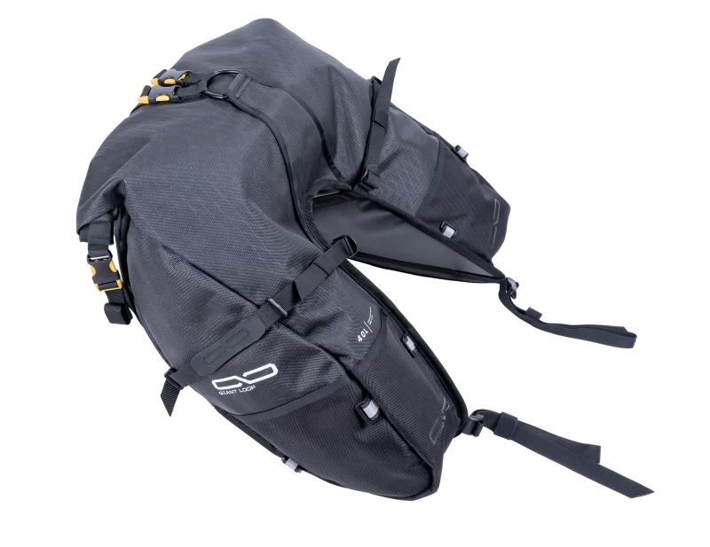 Giant Loop Coyote Saddlebag 39L - Black - Side View