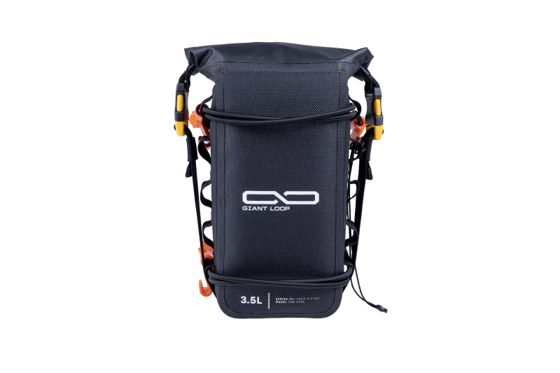 Giant Loop Fender Bag/Number Plate Bag 3.5L - Black - Side View