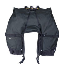 Load image into Gallery viewer, Giant Loop Great Basin Saddlebag 68L - Black - Main Product View