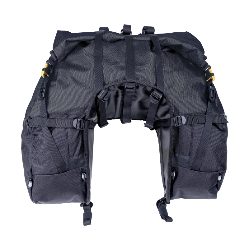 Giant Loop Great Basin Saddlebag 68L - Black - Side View