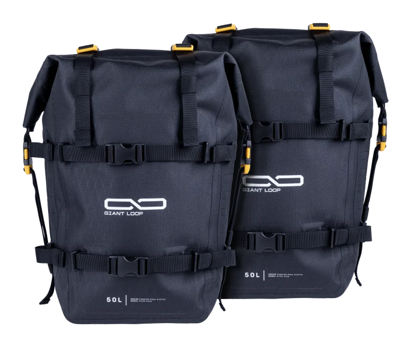 Giant Loop MotoTrekk Panniers 50L - Black - Side View