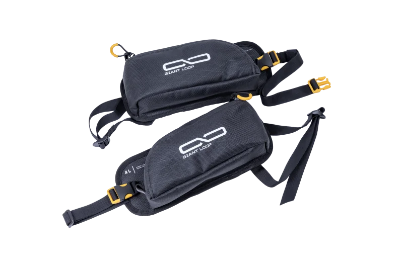 Giant Loop Pannier Pockets 4L - Black - Side View