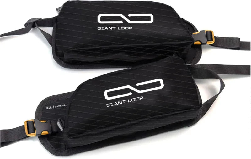 Giant Loop Pannier Pockets 4L - Black - Detail View