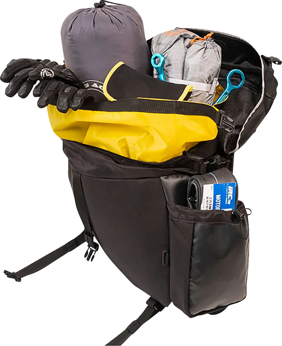 Giant Loop Siskiyou Panniers™ - Black SPN23-B - Side View